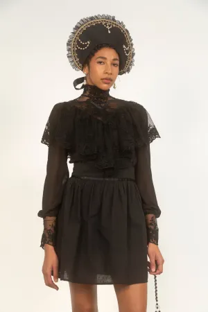 Southern Girl Black Victorian Dress