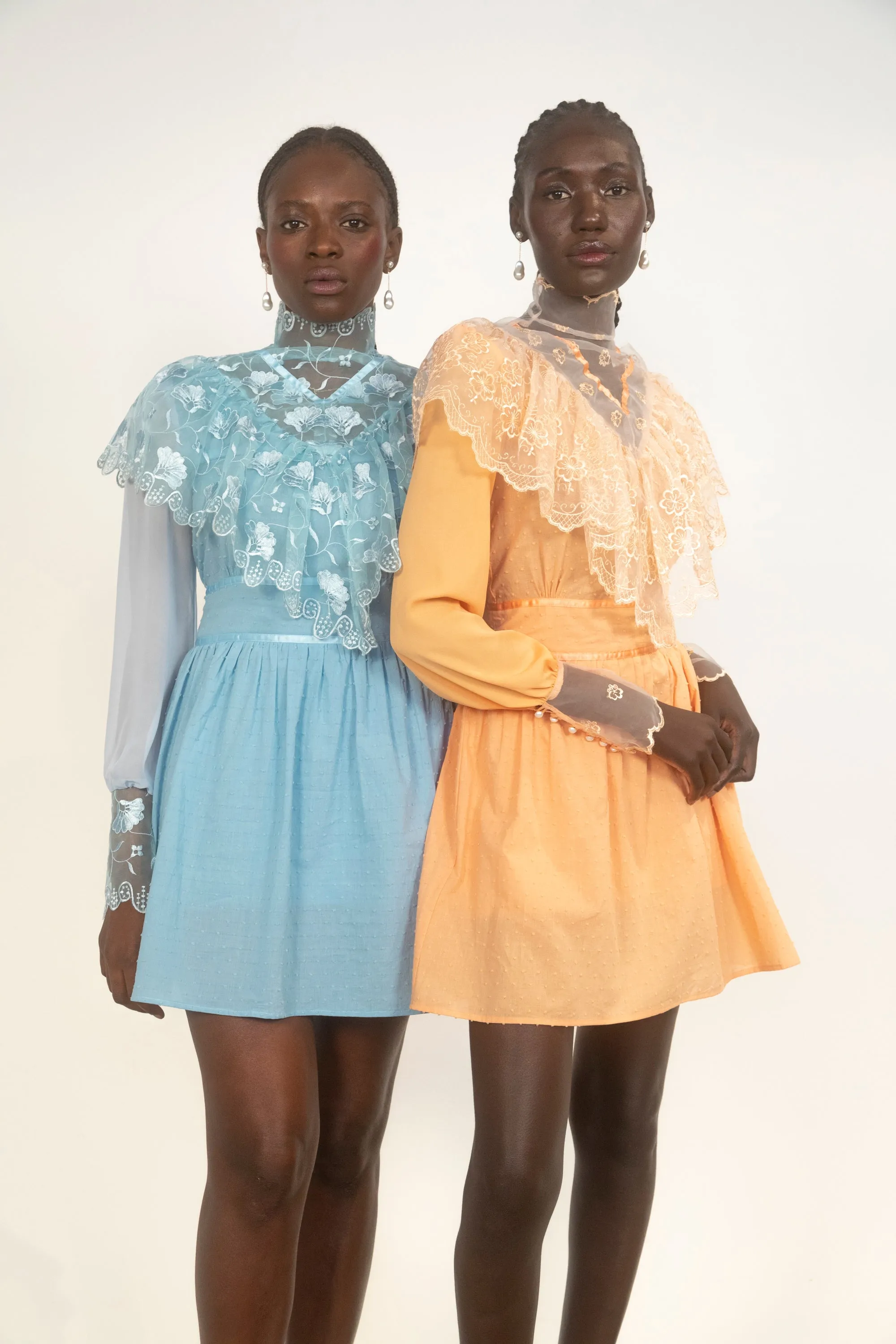 Southern Girl Peach Victorian Dress