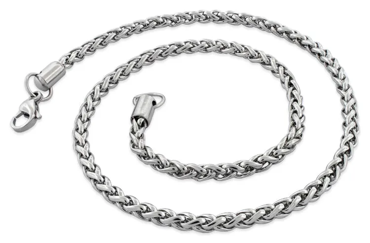 Stainless Steel 18" Spiga Chain Necklace 5.0 MM