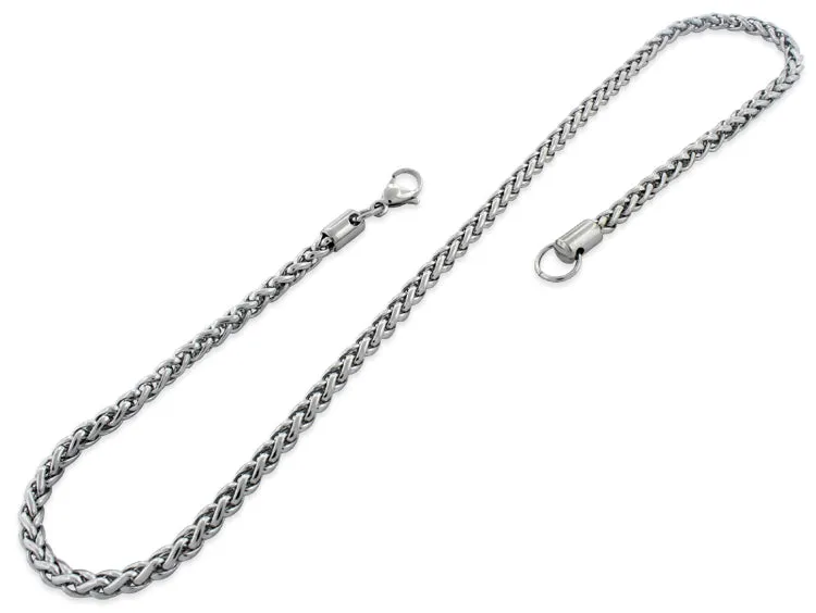 Stainless Steel 18" Spiga Chain Necklace 5.0 MM