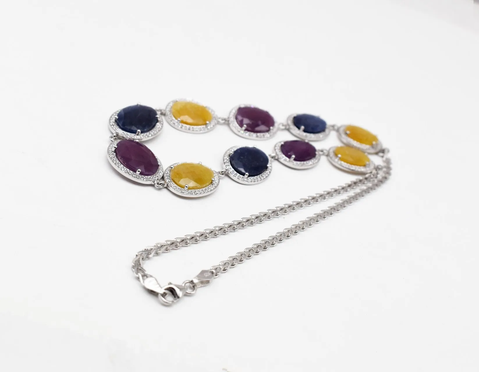 Stunning Multi-stone Ruby Neck wear