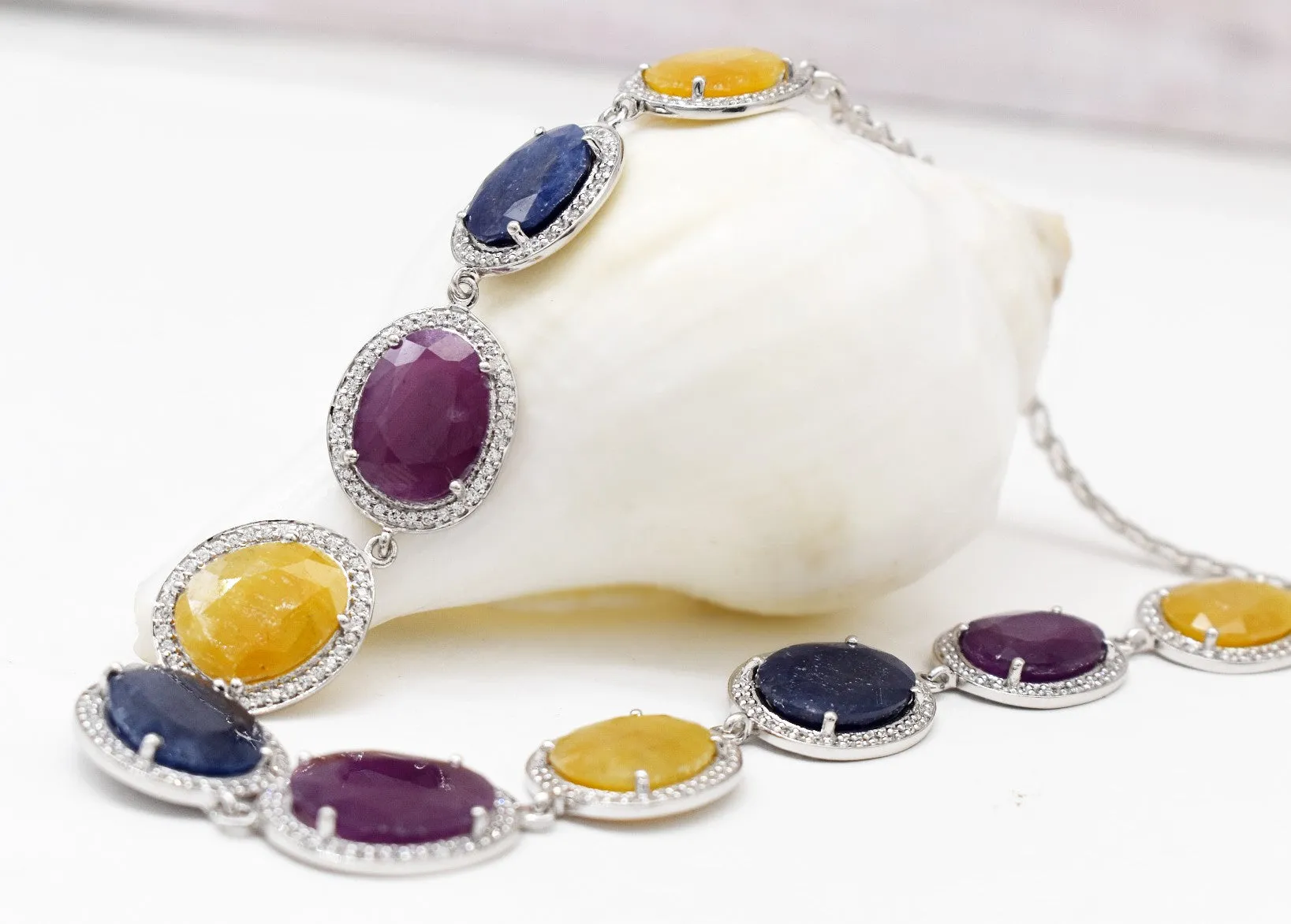 Stunning Multi-stone Ruby Neck wear