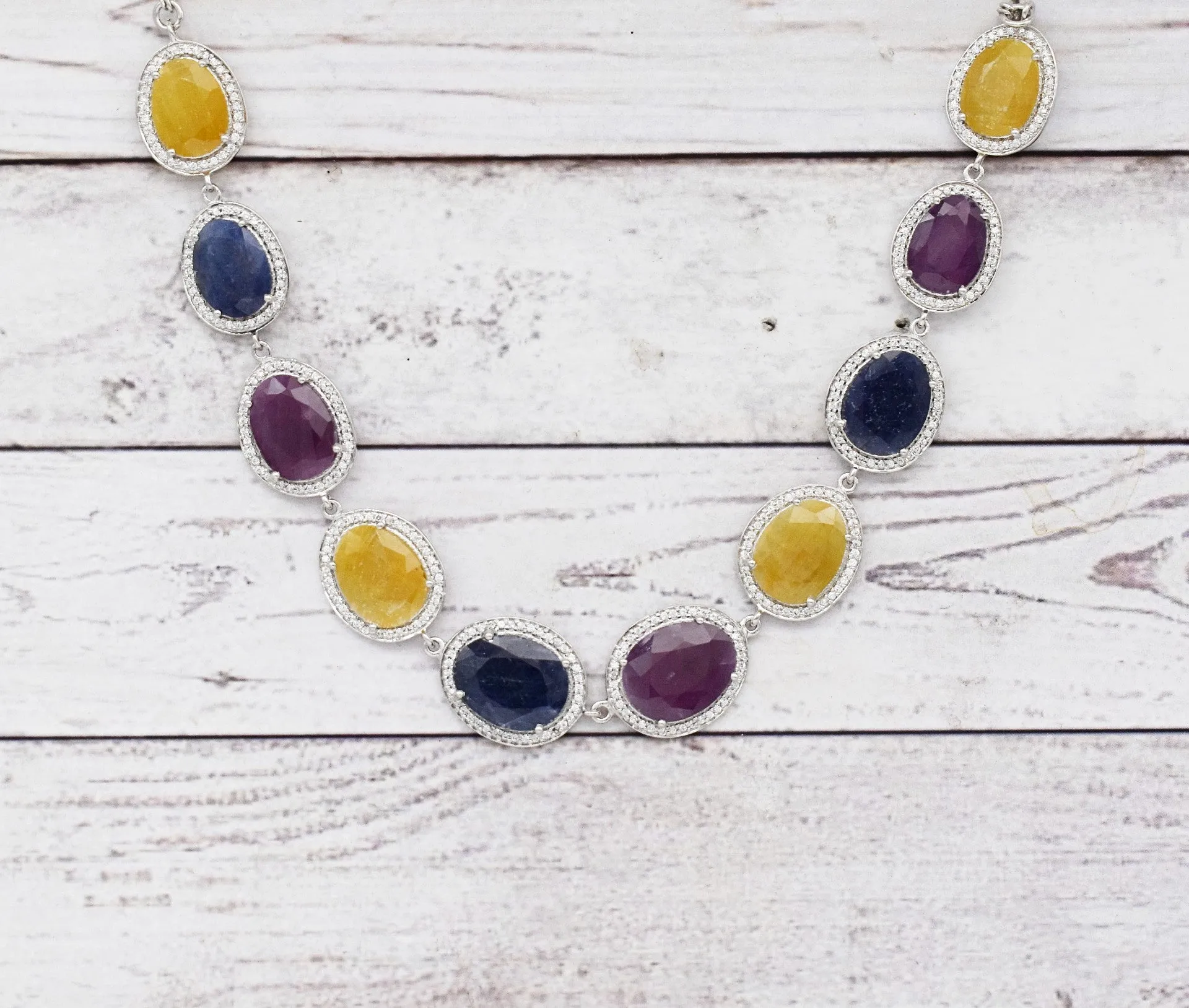 Stunning Multi-stone Ruby Neck wear