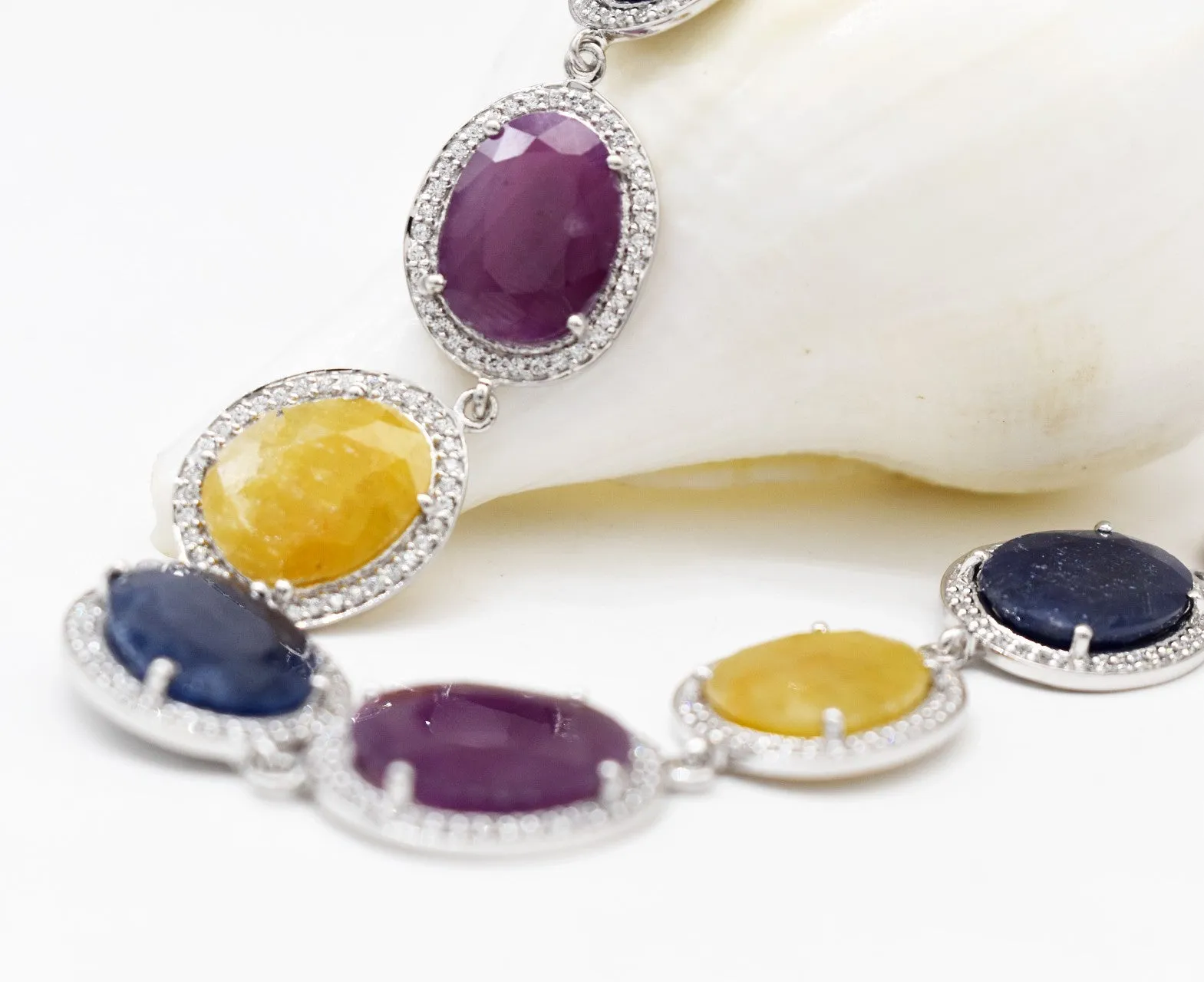 Stunning Multi-stone Ruby Neck wear