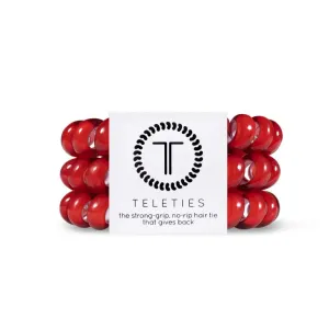 Teleties Scarlett Red  Large Hair Ties Red
