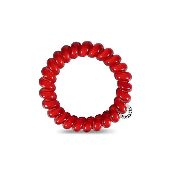 Teleties Scarlett Red  Large Hair Ties Red