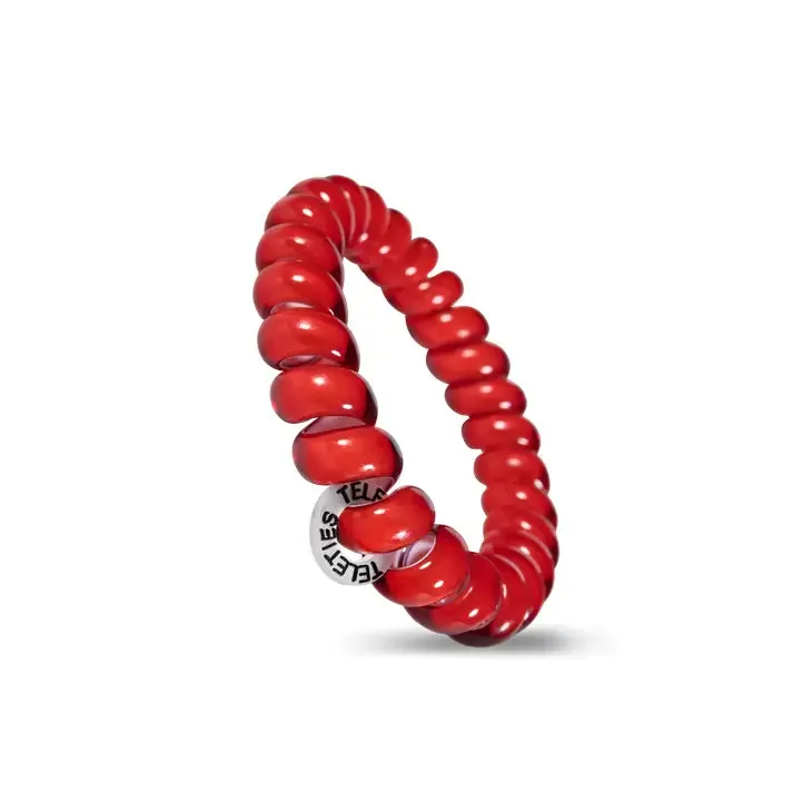 Teleties Scarlett Red  Large Hair Ties Red