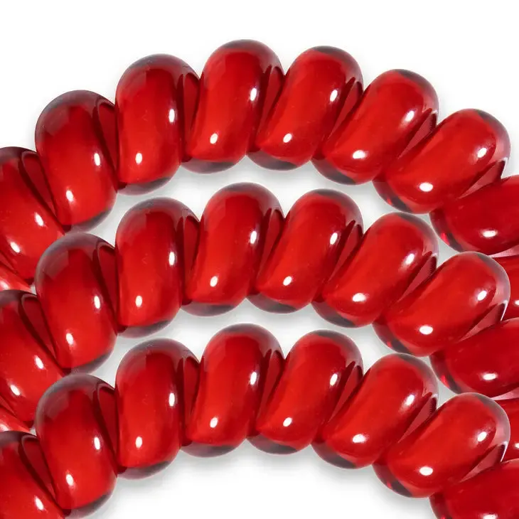 Teleties Scarlett Red  Large Hair Ties Red