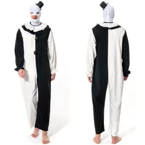 Terrifier 2 Art the Clown Cosplay Costume Jumpsuit Hat Outfits Halloween Carnival Suit
