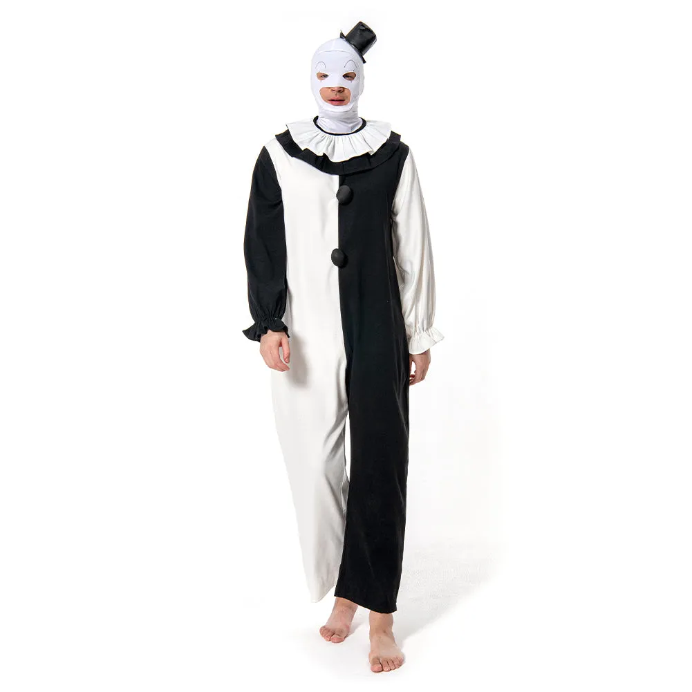 Terrifier 2 Art the Clown Cosplay Costume Jumpsuit Hat Outfits Halloween Carnival Suit