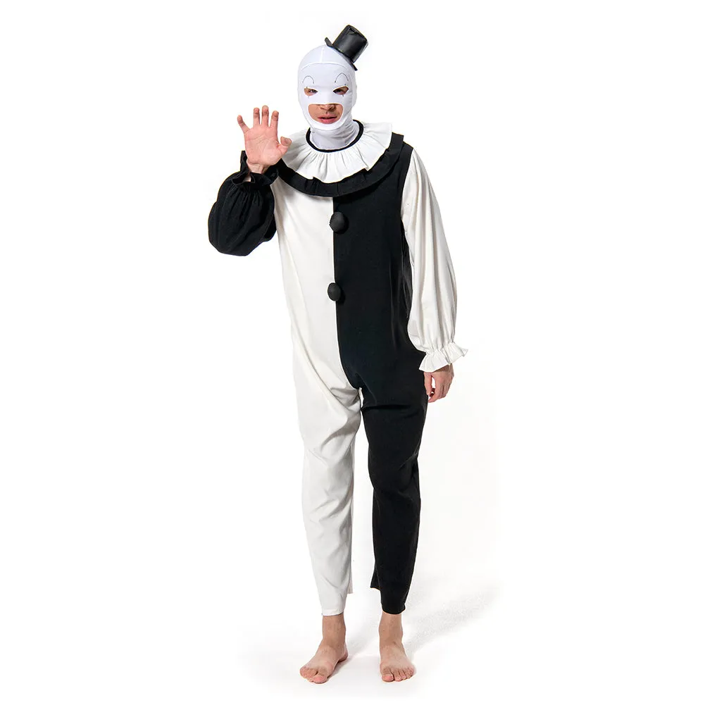 Terrifier 2 Art the Clown Cosplay Costume Jumpsuit Hat Outfits Halloween Carnival Suit
