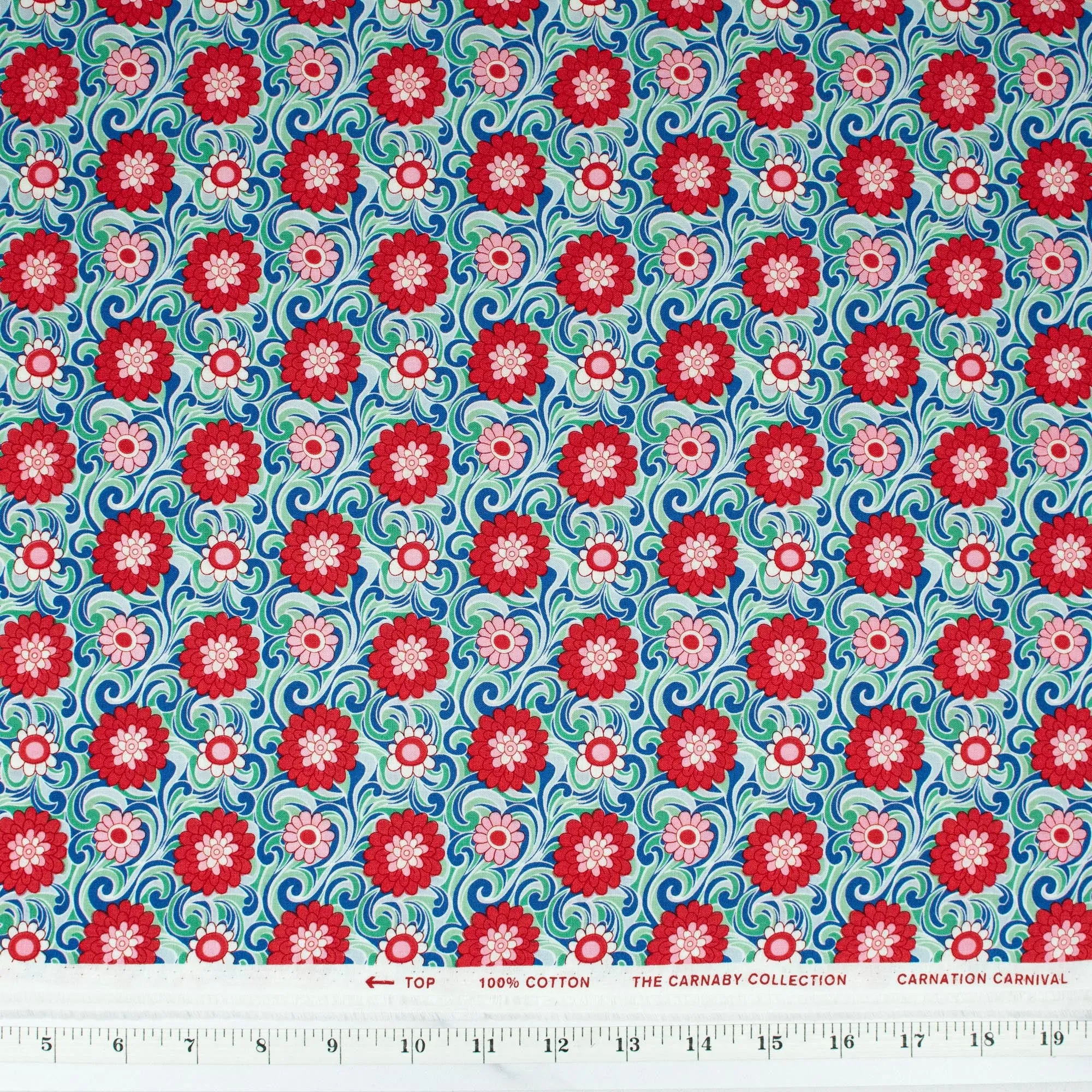 The Carnaby Collection by Liberty Fabrics - Bohemian Brights Carnation Carnival C