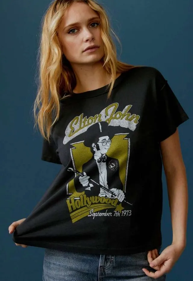 The Elton John Hollywood 1973 Reverse GF Tee by Daydreamer