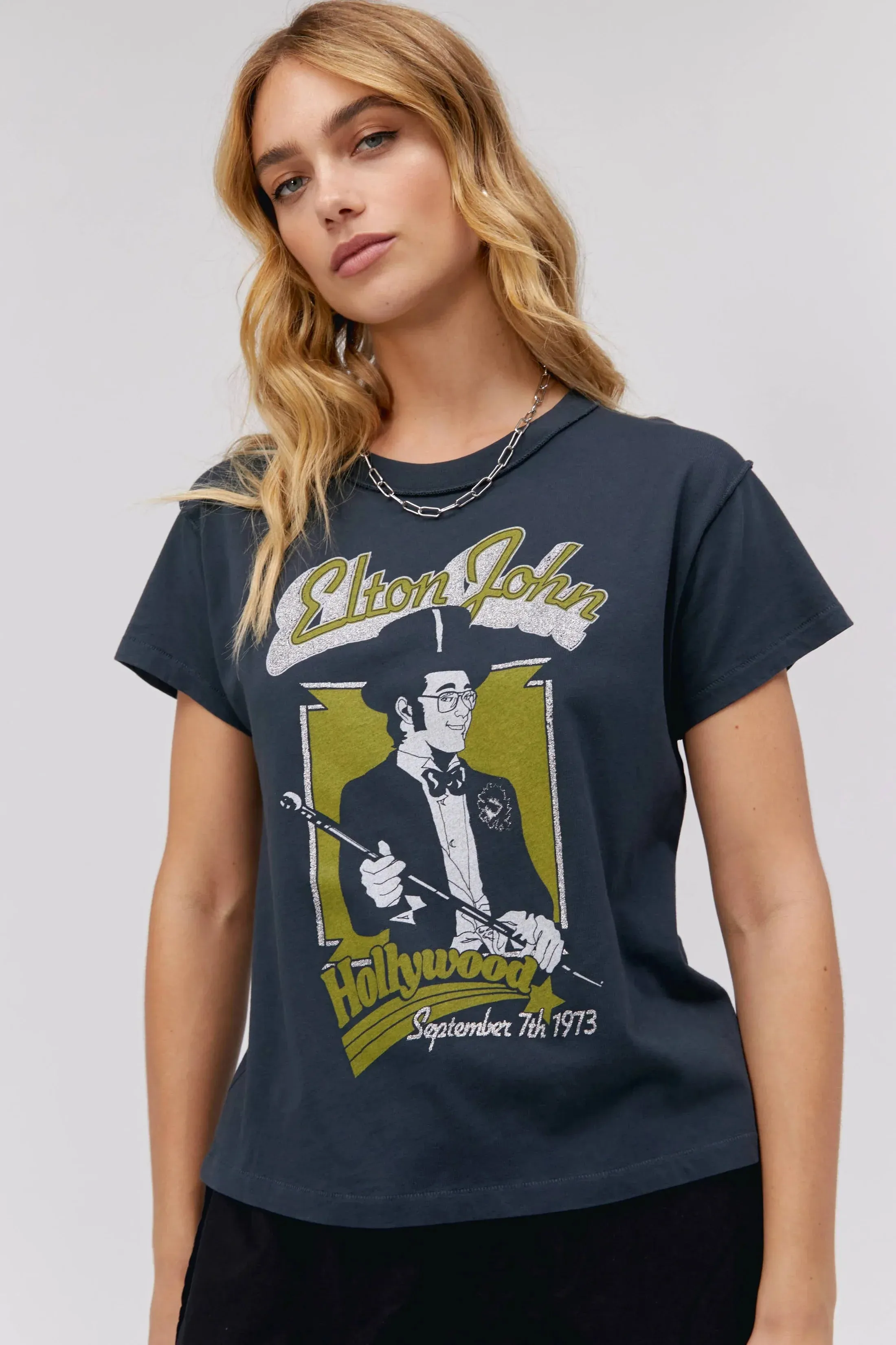 The Elton John Hollywood 1973 Reverse GF Tee by Daydreamer