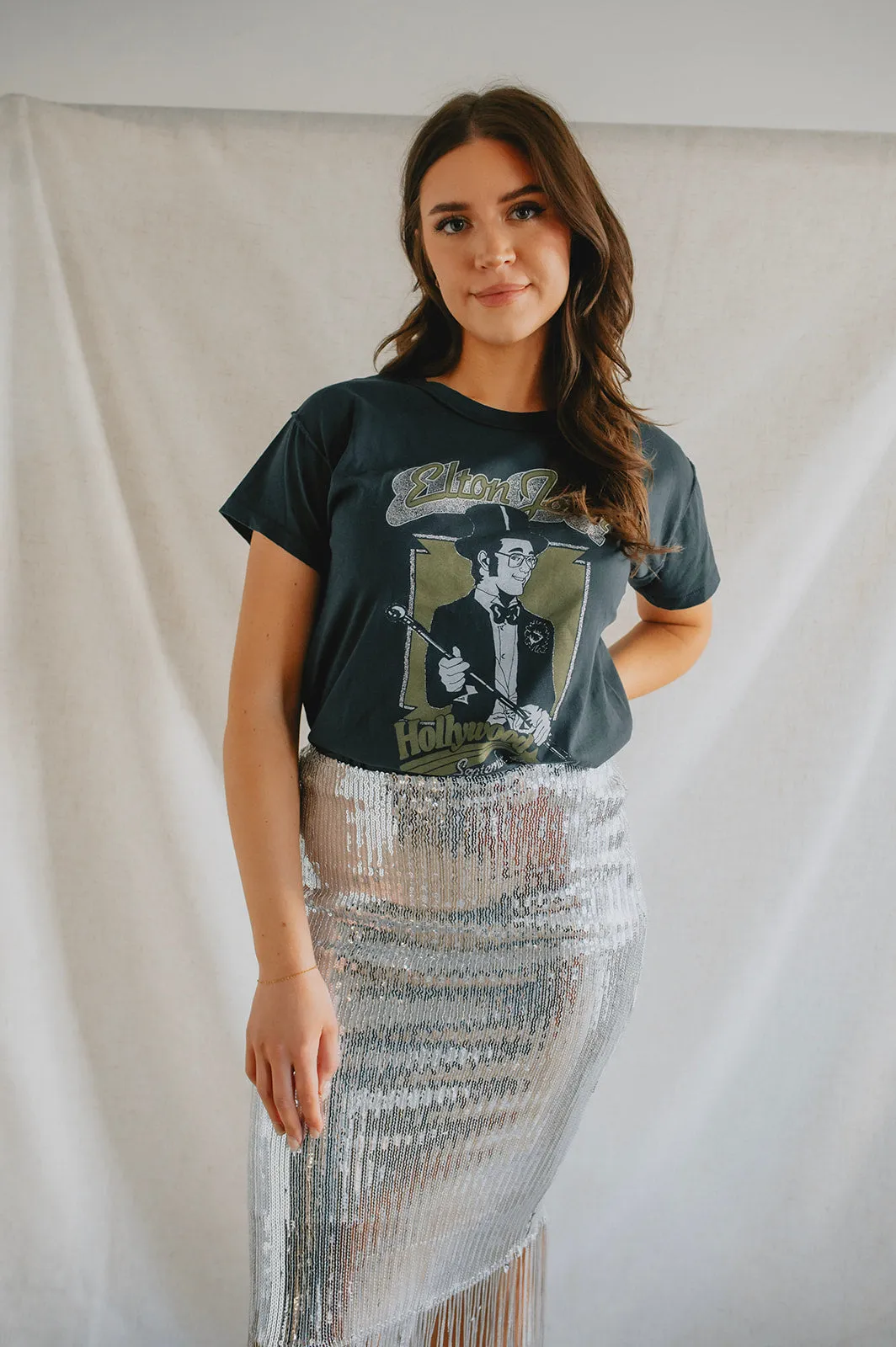 The Elton John Hollywood 1973 Reverse GF Tee by Daydreamer