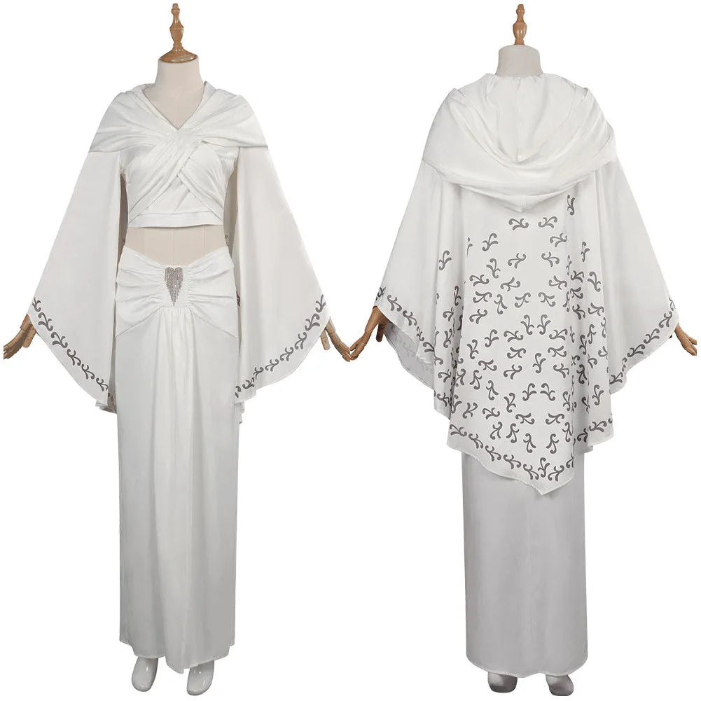 The Last Jedi Padmé Amidala Cosplay Costume White Outfits Halloween Carnival Suit