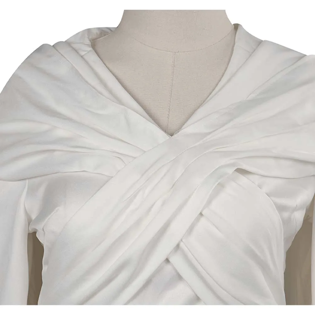 The Last Jedi Padmé Amidala Cosplay Costume White Outfits Halloween Carnival Suit