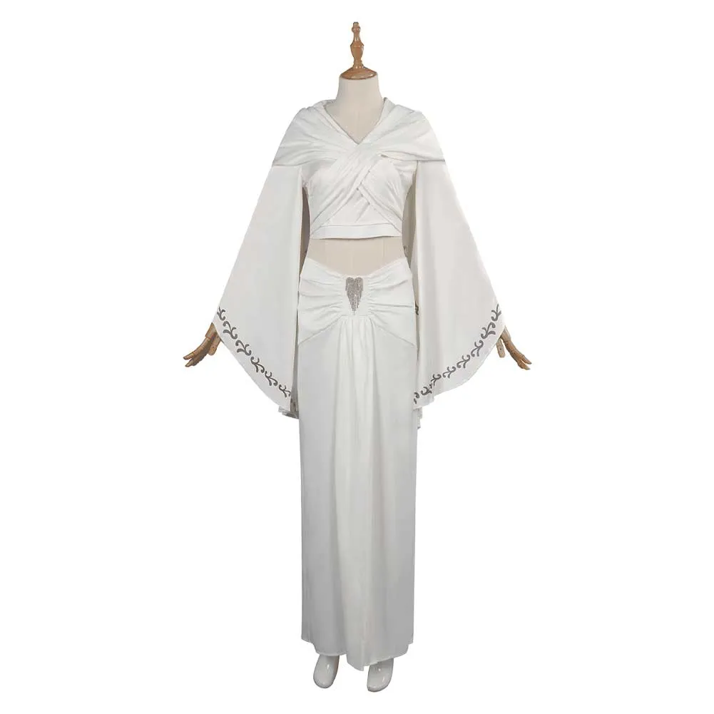 The Last Jedi Padmé Amidala Cosplay Costume White Outfits Halloween Carnival Suit