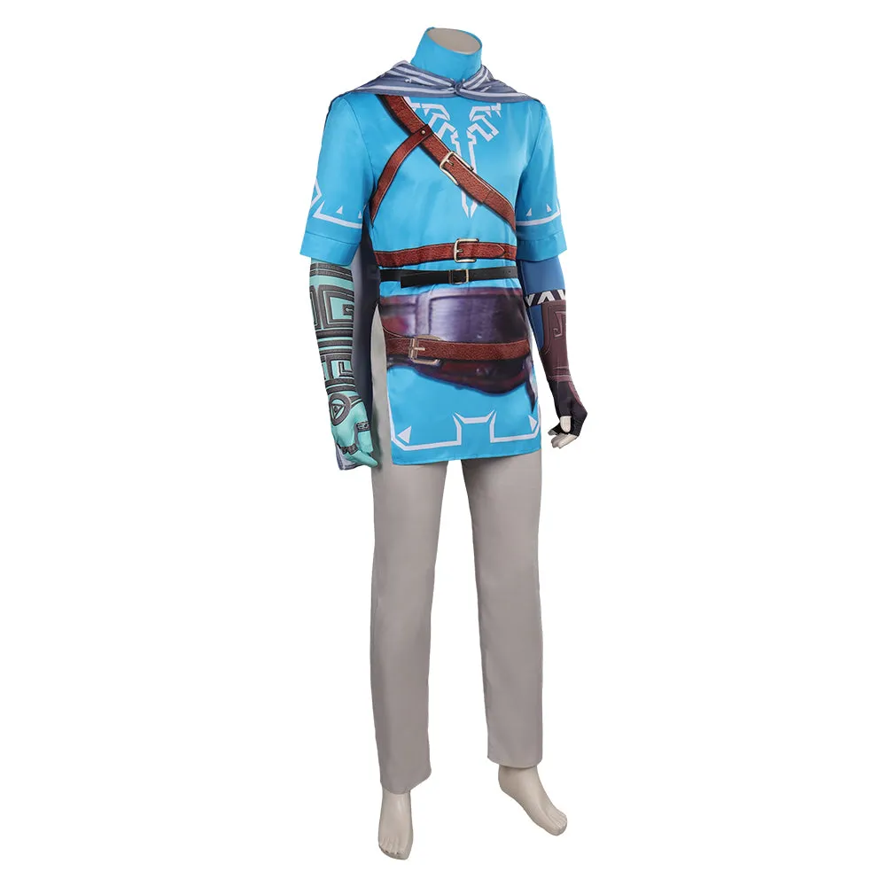 The Legend of Zelda: Tears of the Kingdom Link Cosplay Print Costume Outfits Halloween Carnival