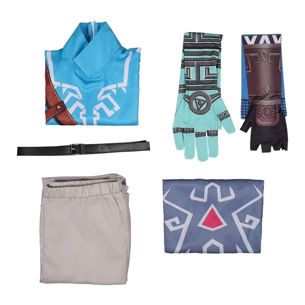The Legend of Zelda: Tears of the Kingdom Link Cosplay Print Costume Outfits Halloween Carnival