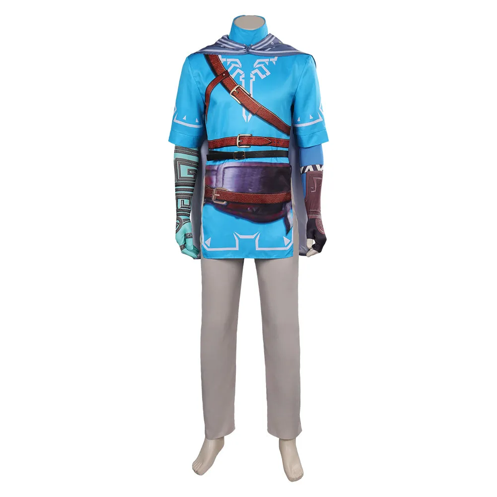 The Legend of Zelda: Tears of the Kingdom Link Cosplay Print Costume Outfits Halloween Carnival