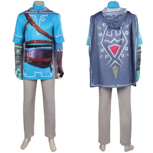The Legend of Zelda: Tears of the Kingdom Link Cosplay Print Costume Outfits Halloween Carnival