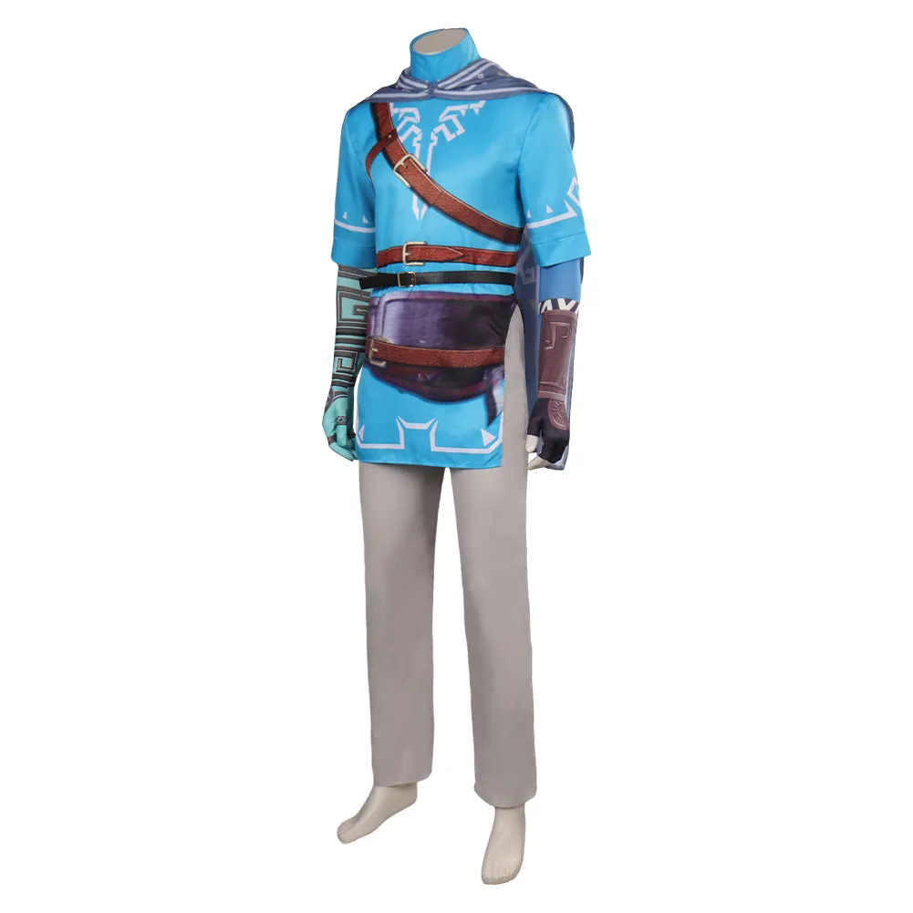 The Legend of Zelda: Tears of the Kingdom Link Cosplay Print Costume Outfits Halloween Carnival