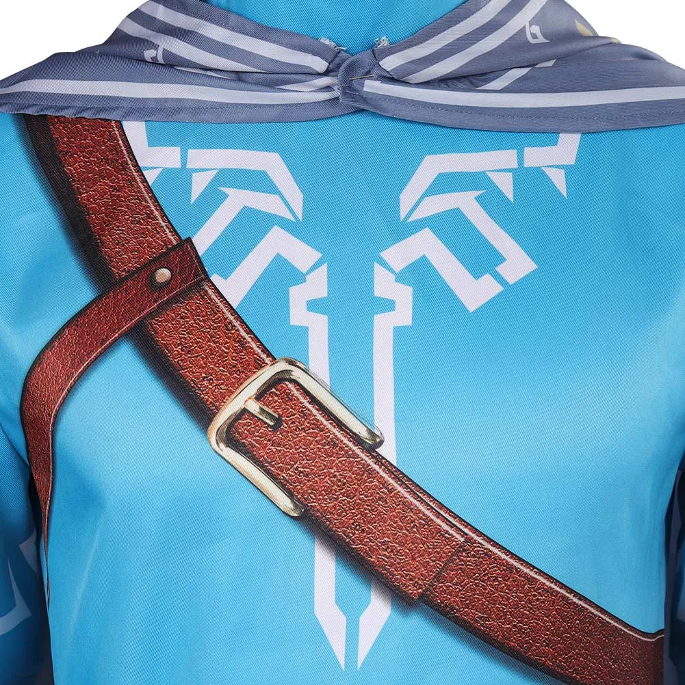 The Legend of Zelda: Tears of the Kingdom Link Cosplay Print Costume Outfits Halloween Carnival
