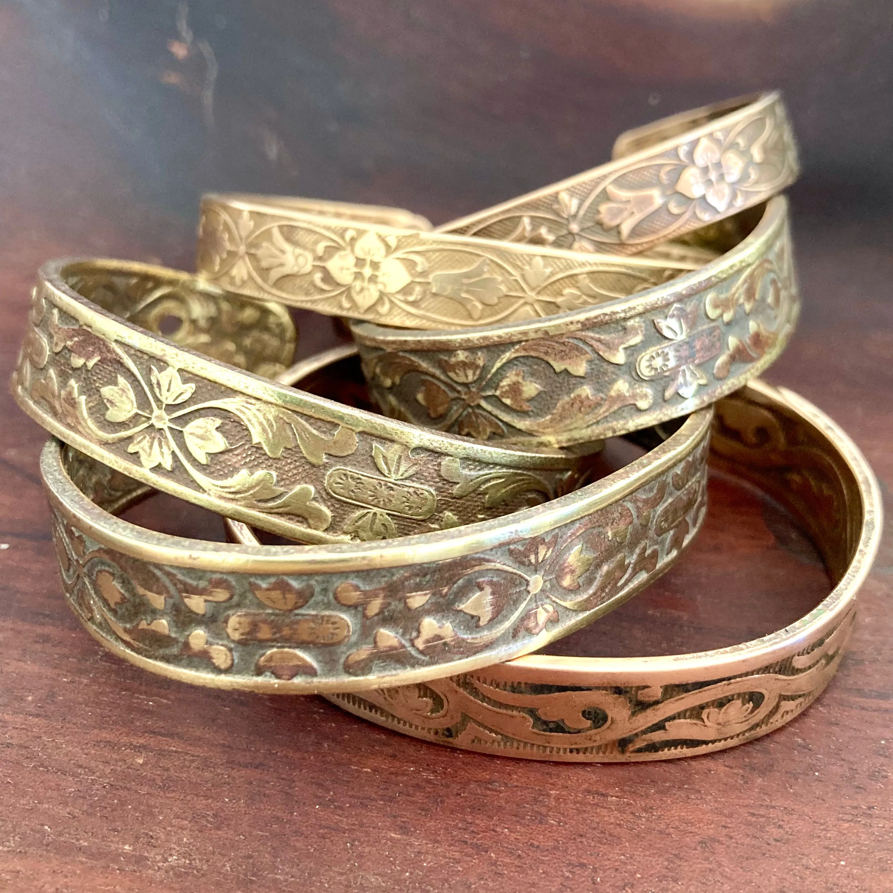 Upcycled Victorian Lamp Cuffs