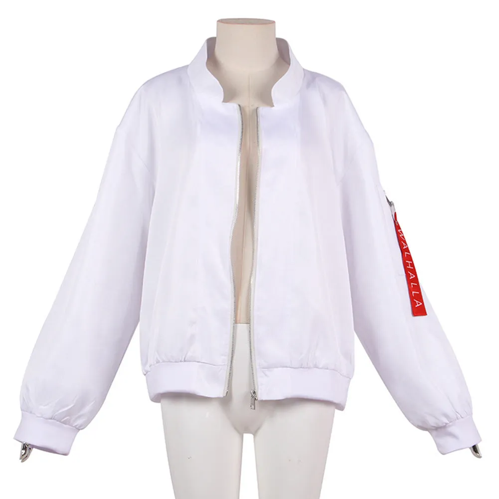 Valhalla Uniform Coat Kazutora Hanemiya  Cosplay Costumes White Jacket Halloween Carnival Suit