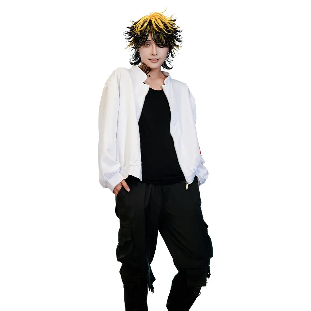 Valhalla Uniform Coat Kazutora Hanemiya  Cosplay Costumes White Jacket Halloween Carnival Suit