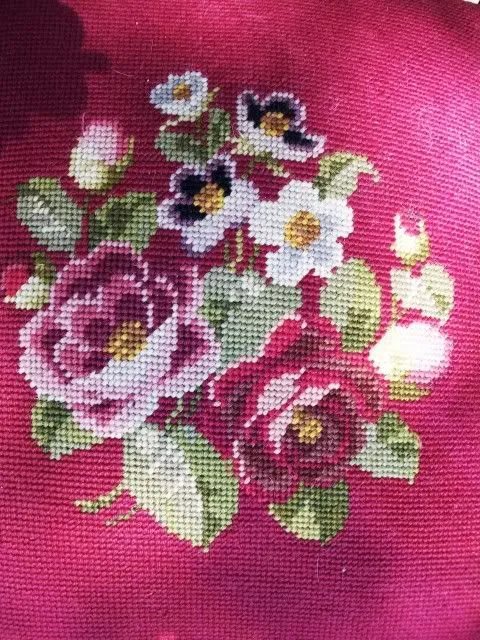 Victorian Antique Walnut Needlepoint Chairs