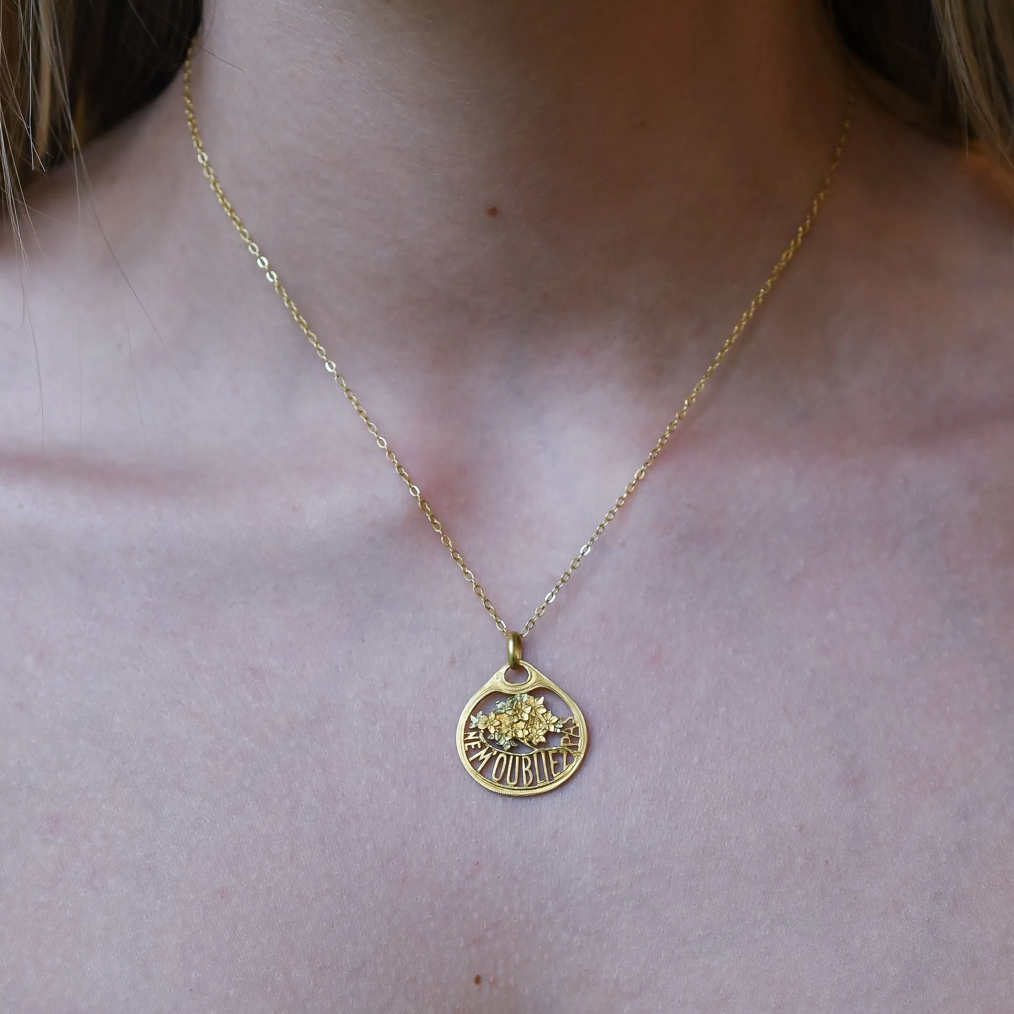 Victorian French Forget-Me-Not Charm