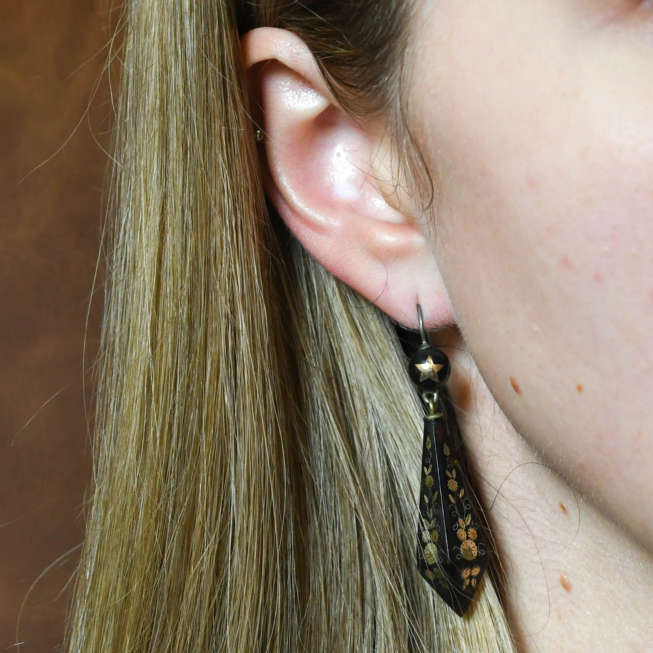 Victorian Pique Drop Earrings
