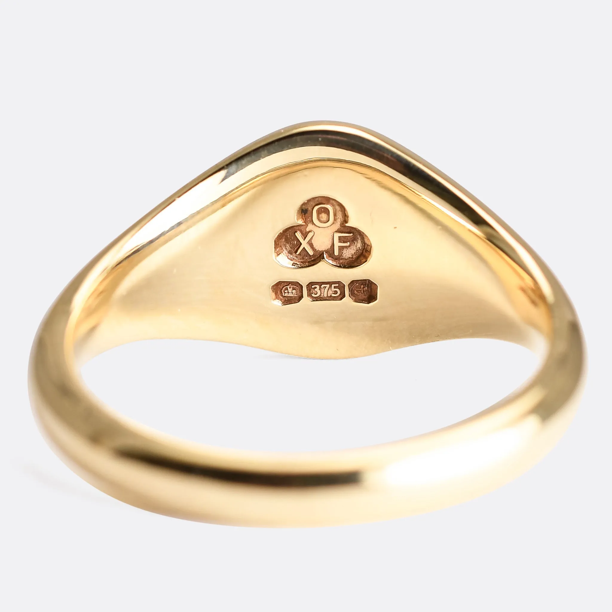 Victorian "I Only Change When I Die" Gold Signet Ring