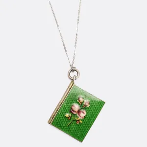 Victorian "Language of Flowers" Book Locket Charm