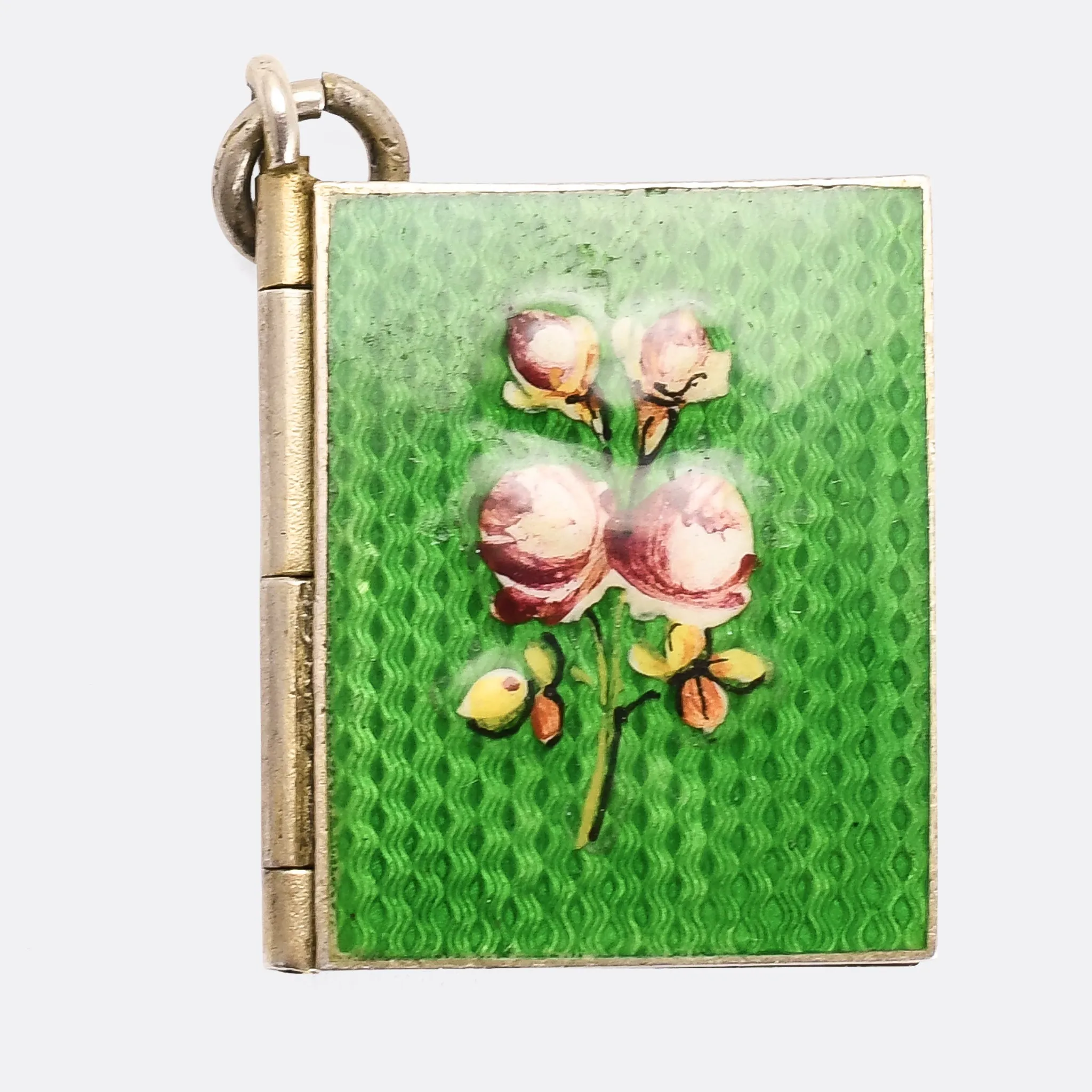 Victorian "Language of Flowers" Book Locket Charm
