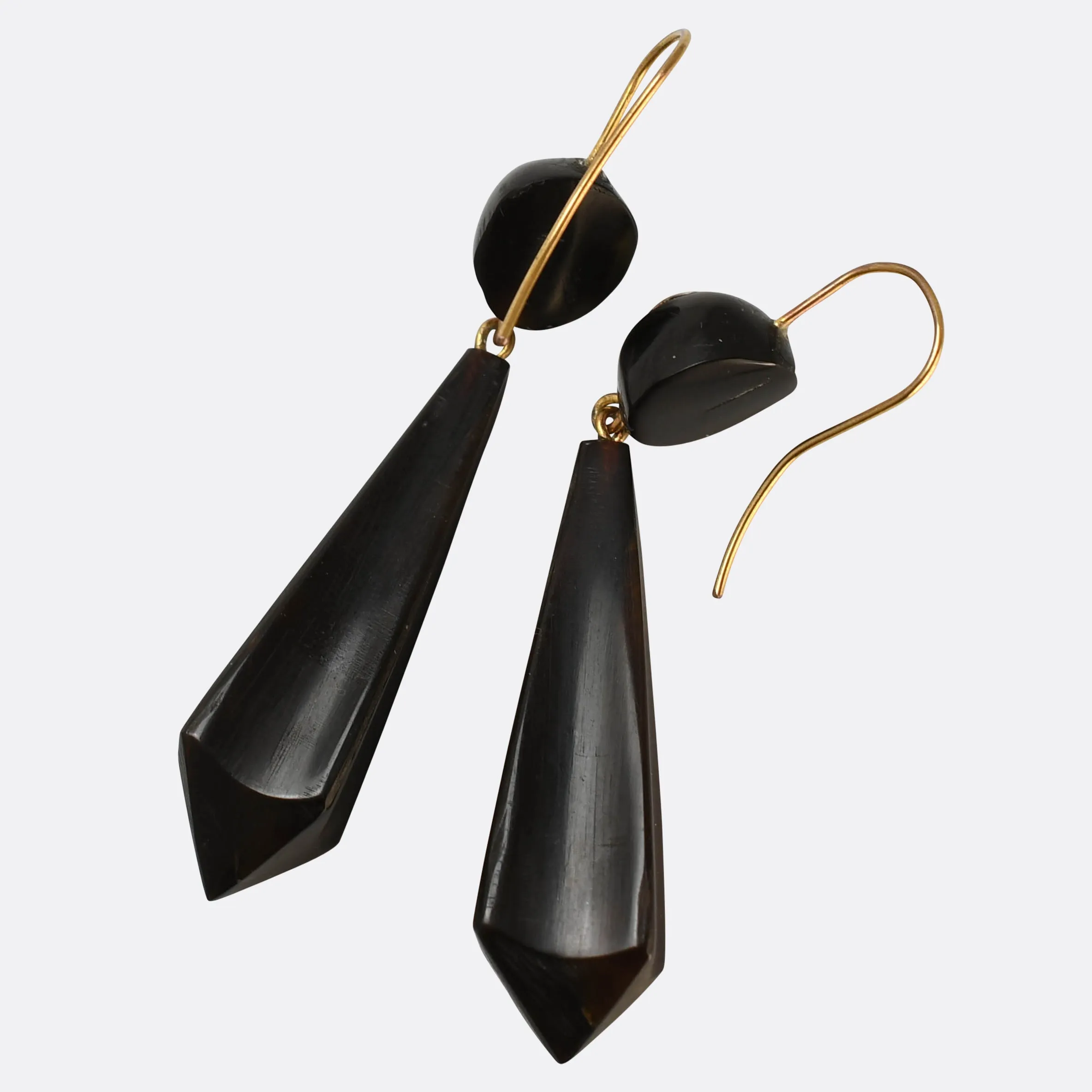 Victorian Shell Drop Earrings