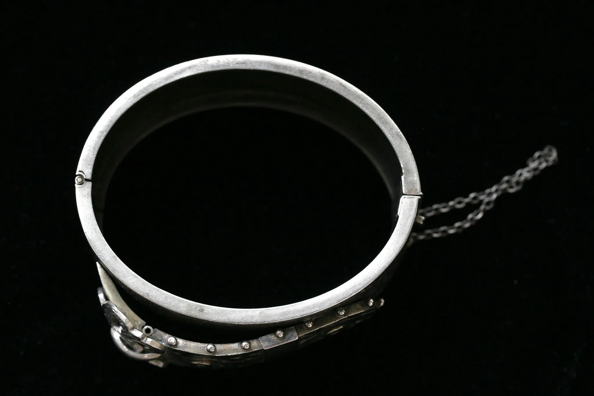Victorian Sterling Buckle Bangle