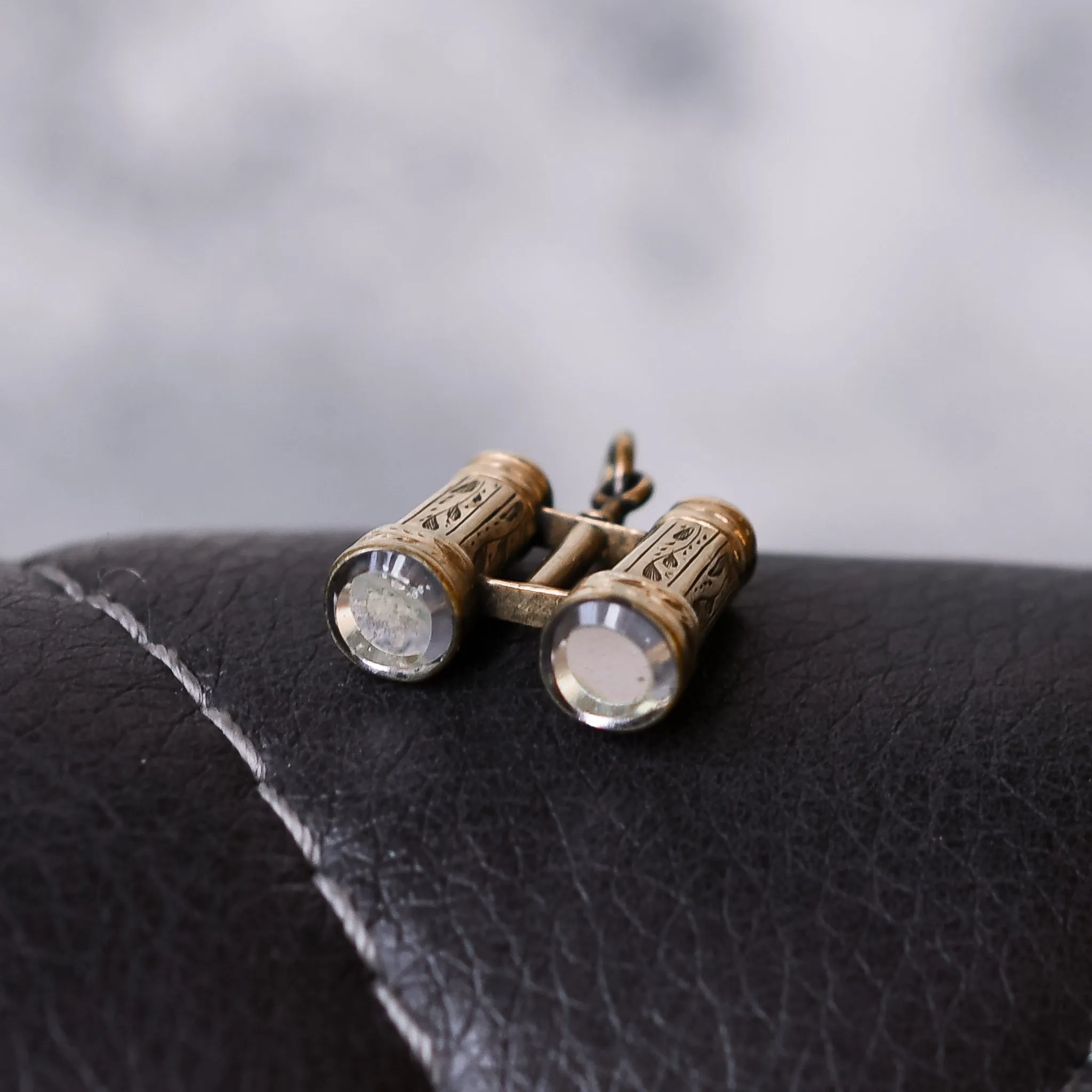 Victorian Vauxhall Glass Binoculars Charm