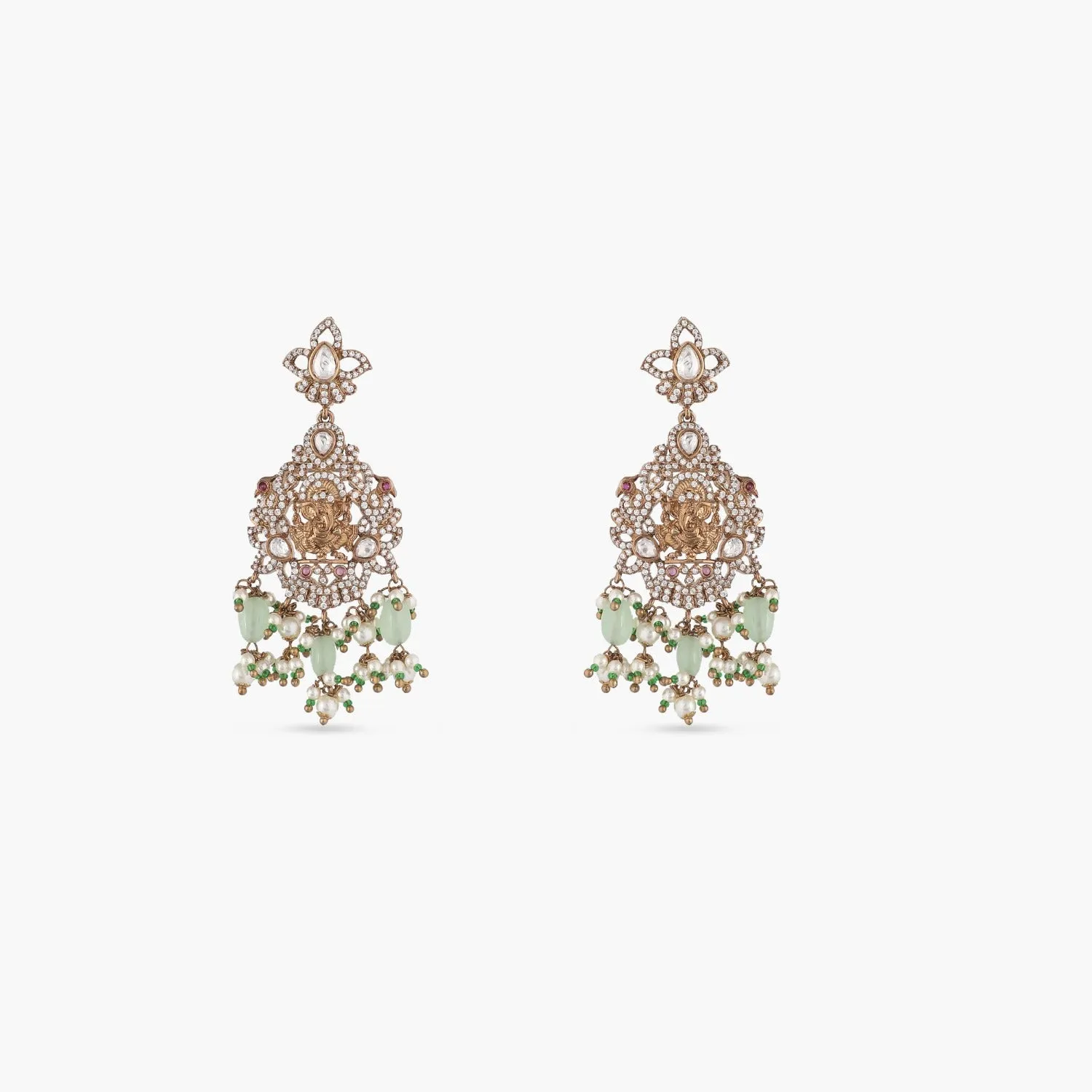 Vinayaka Nakshatra CZ Necklace Set