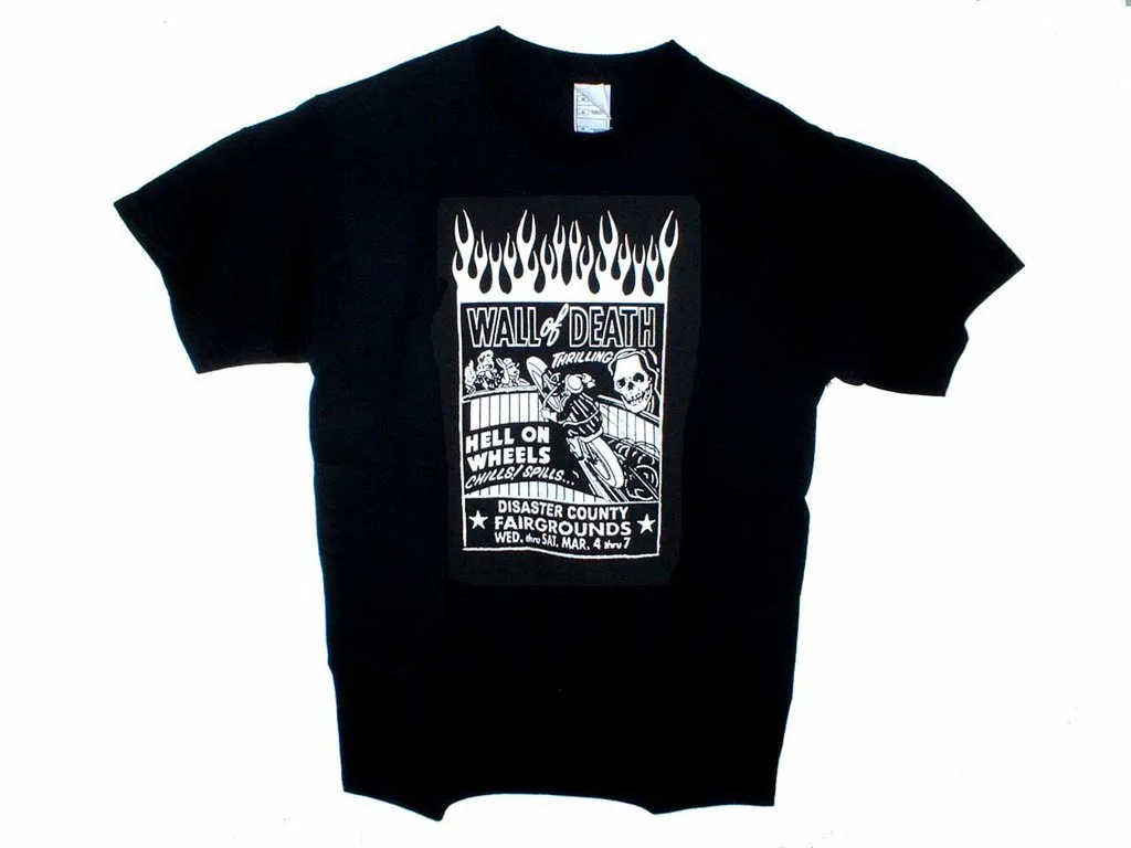 Wall of Death!  Vintage Motorcycle VL JD Flathead Shirt