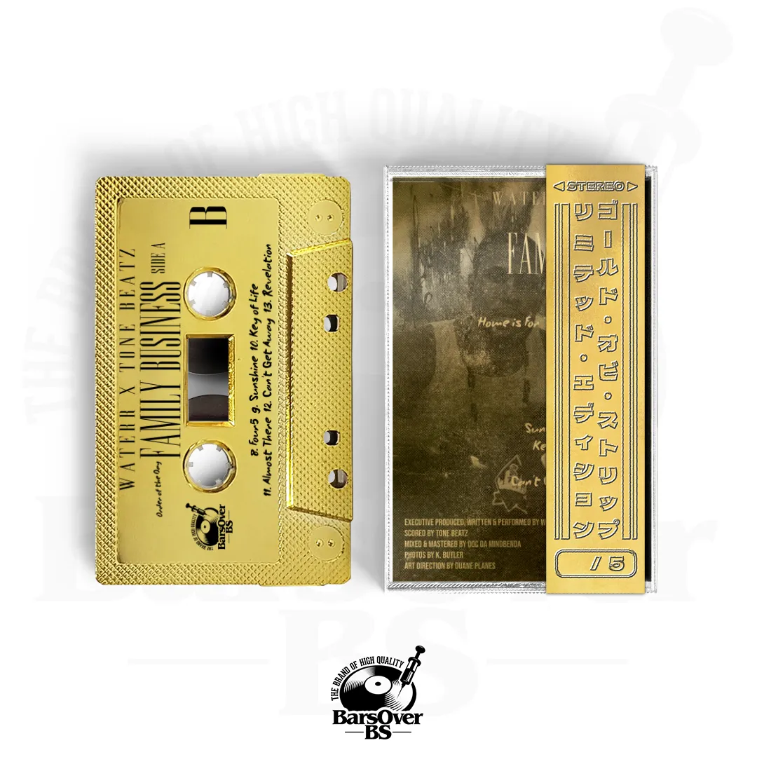 WateRR x Tone Beatz - Order Of The Day: Family Business Side A (Gold BarsOverBS Tape) (ONE PER PERSON/HOUSEHOLD)