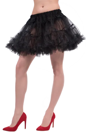 Womens Classic Black Petticoat