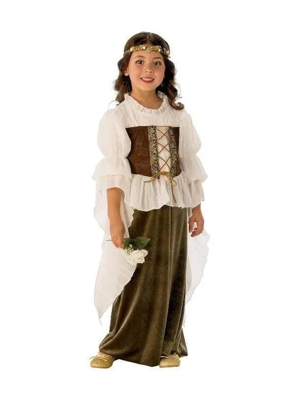 Woodland Maid Marian Girls Costume